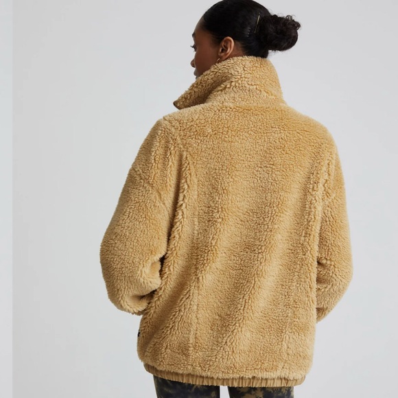 VARLEY Appleton Half-Zip Pullover Sherpa/Fleece/Mustard Gold/ Tan - Picture 3 of 11